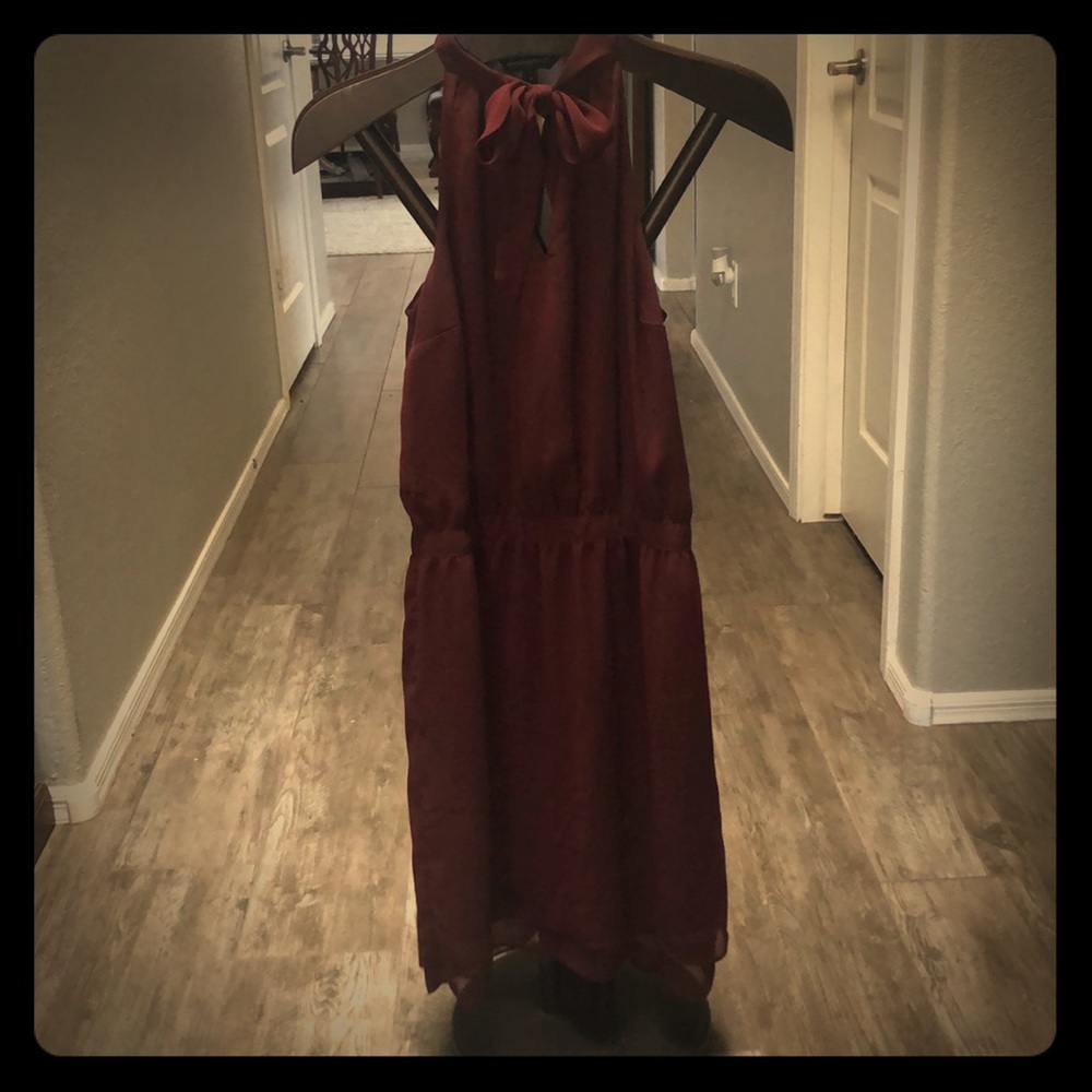 Burgundy Banana Republic Dress